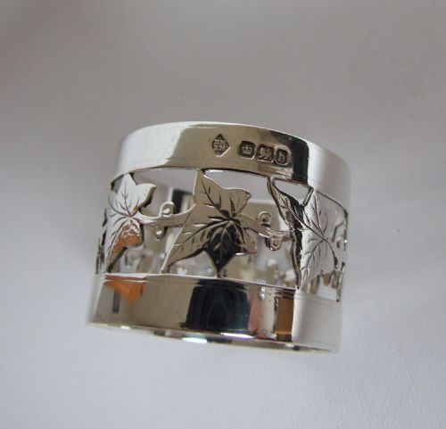 A Superior Victorian Pierced Silver Napkin Ring.