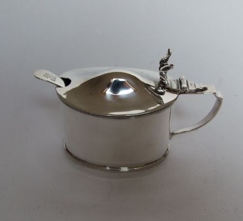 A Fine Silver Mustard Pot Exactly 100 Years Old.