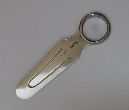 A Rare Sampson Morden Victorian Silver Bookmark/magnifying Glass.