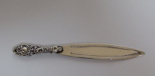 An Unusual Victorian Silver 'Sword' Shaped Bookmark.