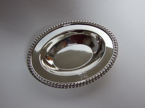 A Rare 18th Century Superb Quality Silver Trinket Dish.
