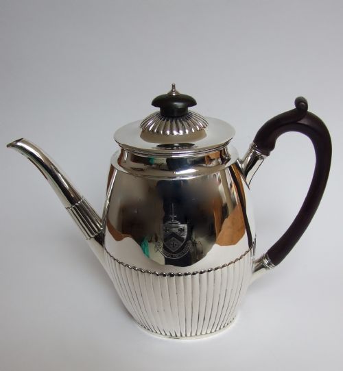 A Stunning Victorian Silver Coffee Pot.