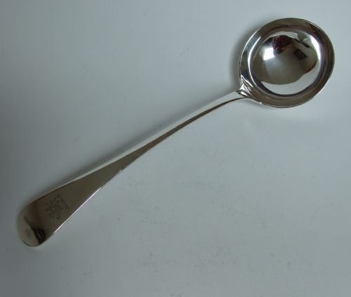 A Superb Quality First World War Silver Soup Ladle.