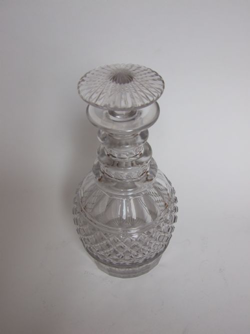 fig 1. A handsome Regency cut glass decanter.