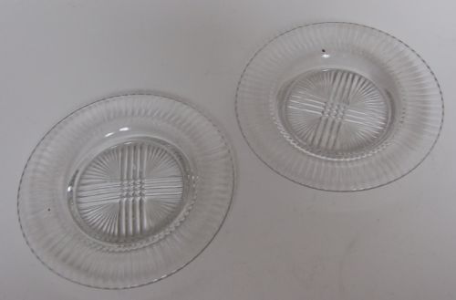 A Gorgeous Pair of Regency Cut Glass Saucers.