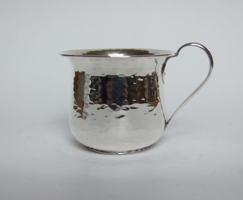 A Wonderful Hammered Silver Arts & Crafts Mug.