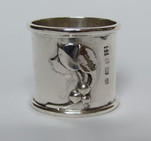 An Amazing Cast Silver Napkin Ring.