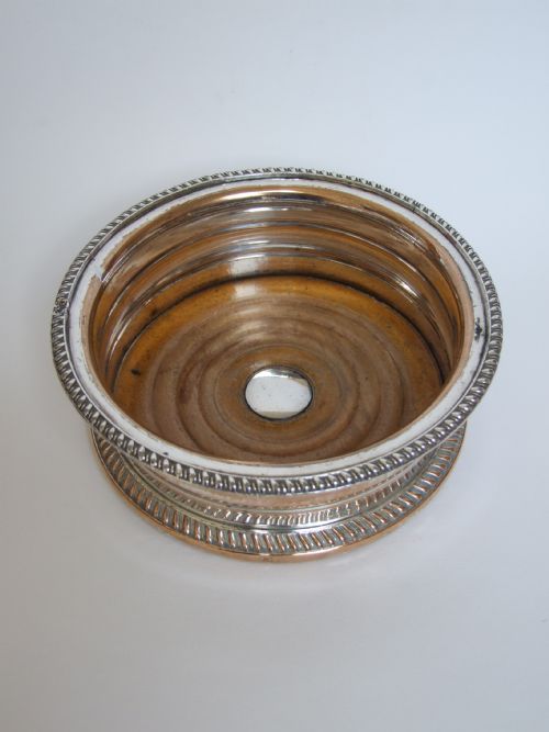 An Attractive Regency Period Silver Plated Bottle/decanter Coaster.