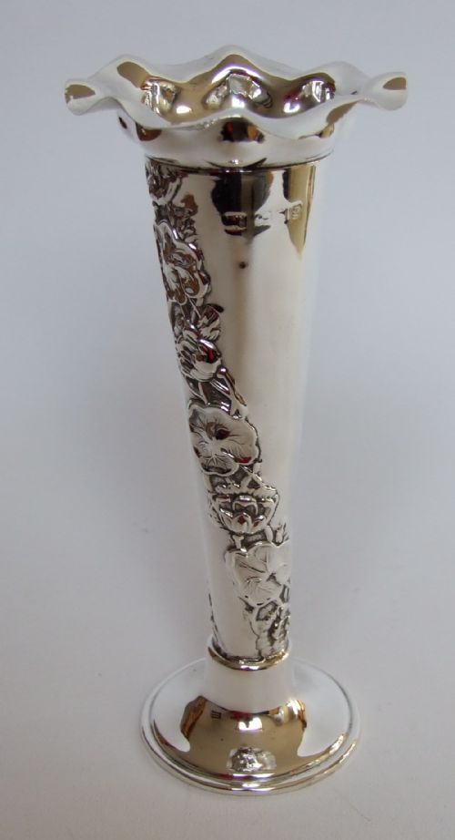 A Fabulous Sampson Morden Edwardian Silver Stem Vase.