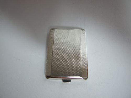 fig 1. A rare, collectable silver & gold George VI match book holder.