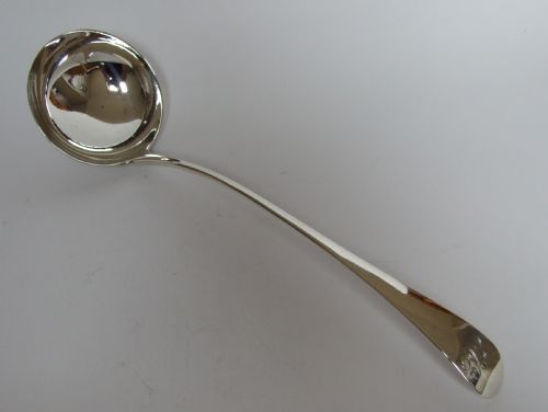 A Rare 18th Century Silver Soup/punch Ladle.