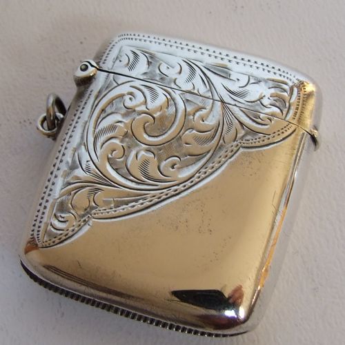 A Good Edwardian Silver Vesta.