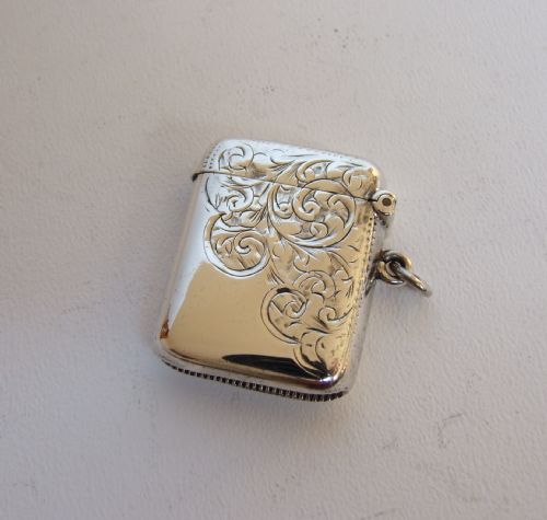 A Charming Late Victorian Silver Vesta.