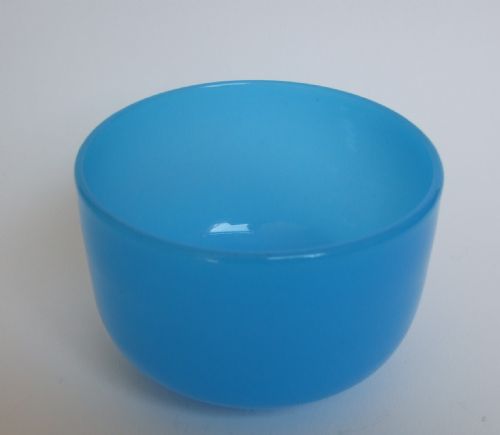 A Rare Victorian Opaque Sky Blue Finger Bowl.
