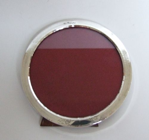 An Attractive Circular Silver Photo Frame, Exactly 100 Years Old.