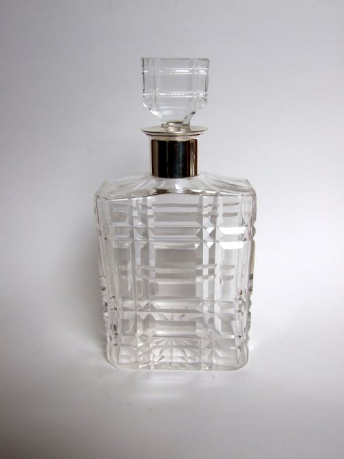 A Fabulous German Art Deco Silver Mounted Decanter.