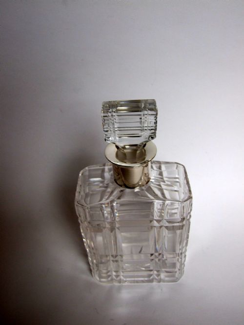 fig 1. A fabulous German Art Deco silver mounted decanter.