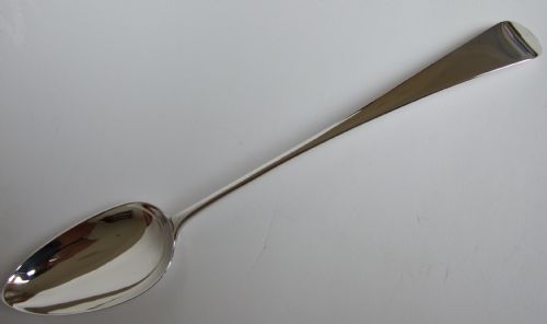 A Handsome 18th Century Silver Stuffing/basting Spoon.