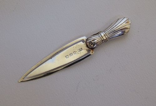 A Gorgeous and Rare Victorian Silver Bookmark.