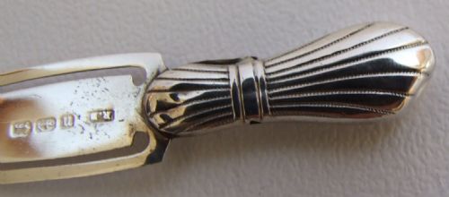 fig 1. A gorgeous and rare Victorian silver bookmark.