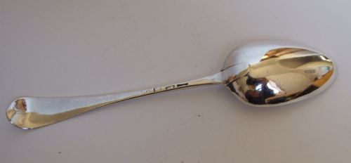 fig 1. A fine early George III silver serving spoon.