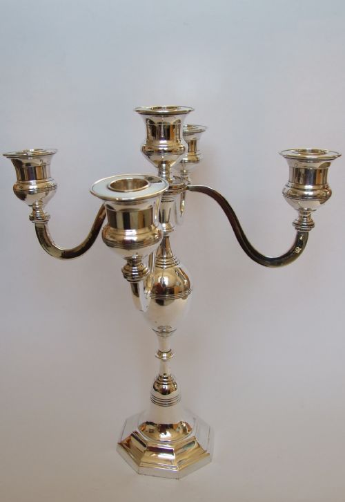 A Gorgeous Edwardian Silver Plated Candelabra.