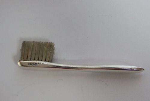 A Charming Silver Moustache Brush Form the First World War.