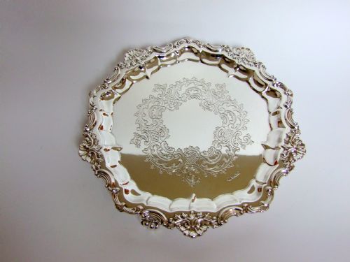 A Magnificent Edwardian Silver Salver.