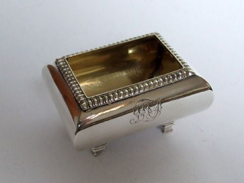 A Handsome Georgian Silver Gilt Condiment Tub.