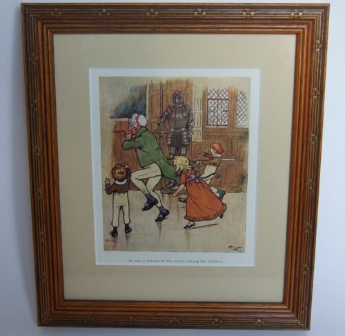 A Charming Edwardian Christmas Print by Cecil Aldin.