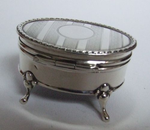 fig 1. A lovely silver trinket box exactly 100 years old.