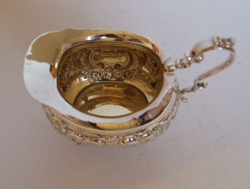fig 1. A lovely Victorian silver cream jug.