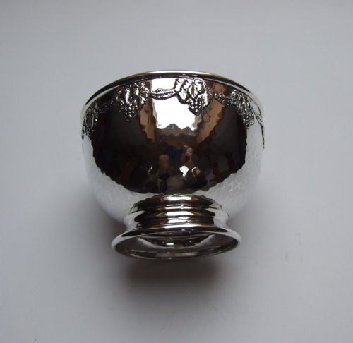 fig 1. An A E Jones hammered silver bowl.