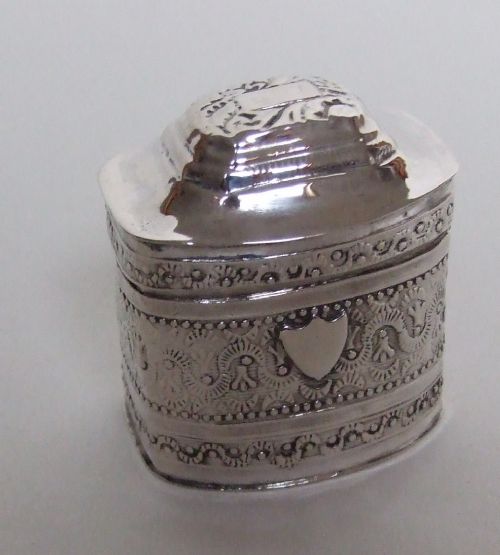 A Dutch Silver Peppermint Box.