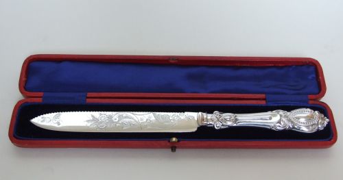 A Fabulous Victorian Boxed Wedding Cake Knife.