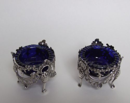 A Gorgeous Pair of George IV Silver Salts Tubs.
