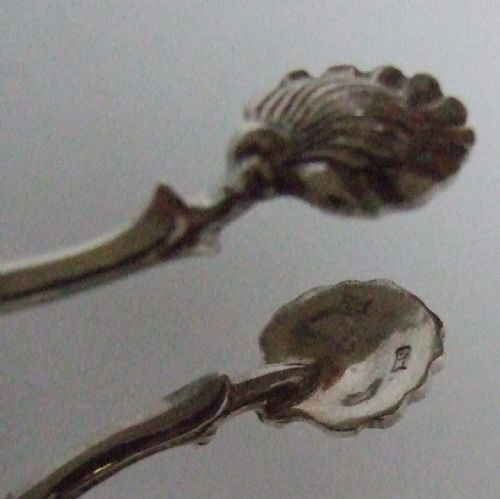 fig 1. An unusual pair of silver tea tongs.
