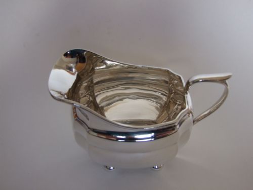 fig 1. A handsome Art Deco silver cream jug.