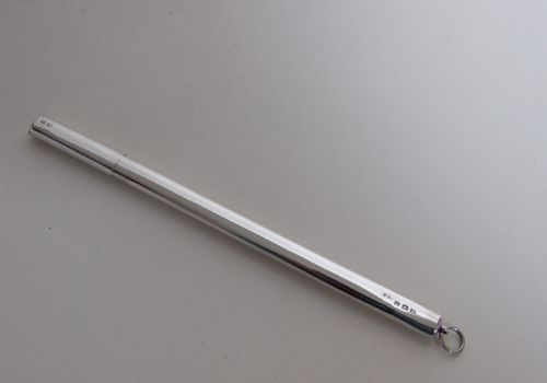 fig 1. A rare silver bodkin and case. Sewing interest.