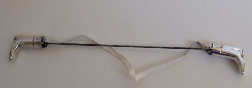 An Extremely Rare Pair of Hallmarked Silver Knitting Needle Guards.