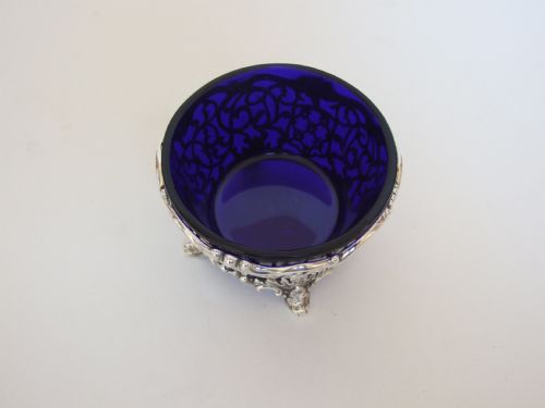 fig 1. A fabulous Barnard Brothers pierced silver condiment dish.