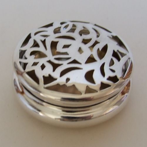 A Rare Silver Pot Pouree Box. William Comyns.