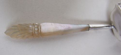 fig 1. A handsome Georgian silver caddy spoon.