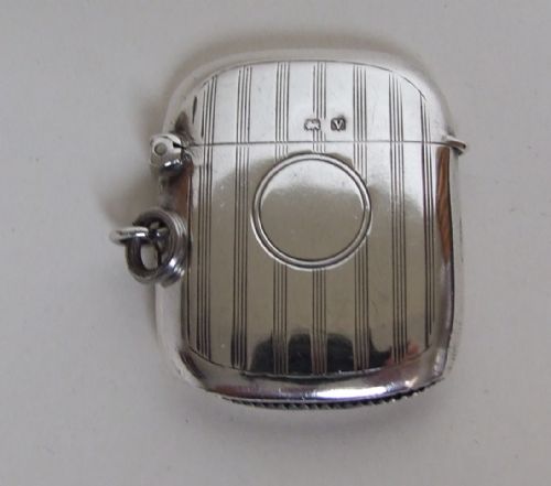 A Fine Engine Turned and Shaped Silver Vesta.