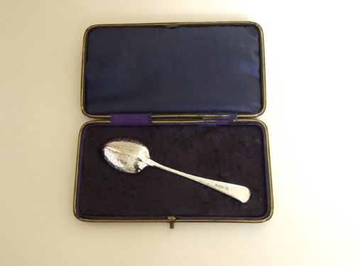 A Lovely Silver Victorian Christening Spoon.