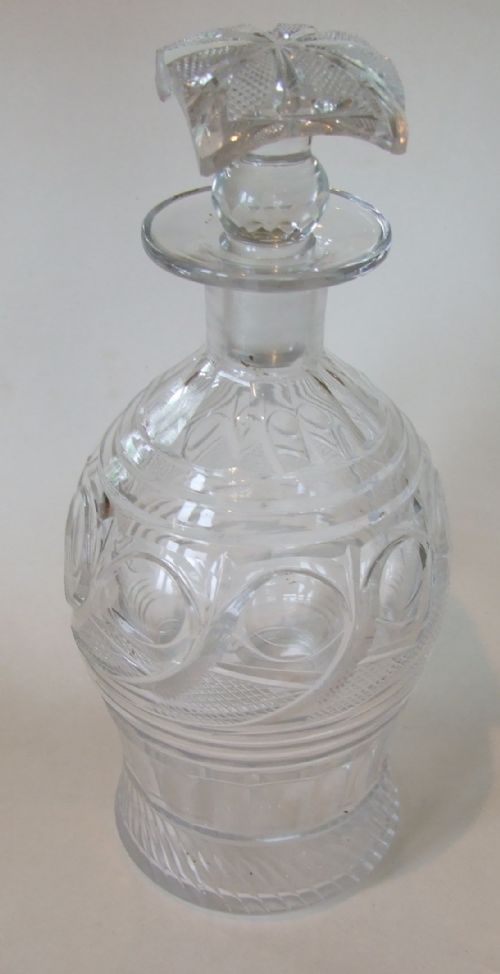A Handsome Cut Glass Victorian Decanter.