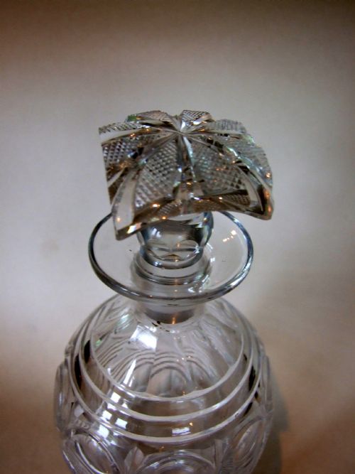 fig 1. A handsome cut glass Victorian decanter.