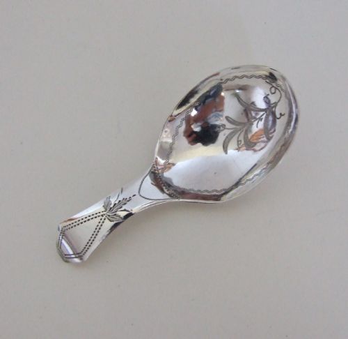 A Handsome George III Silver Tea Caddy Spoon.