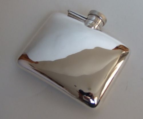 A First World War Silver Hipflask.