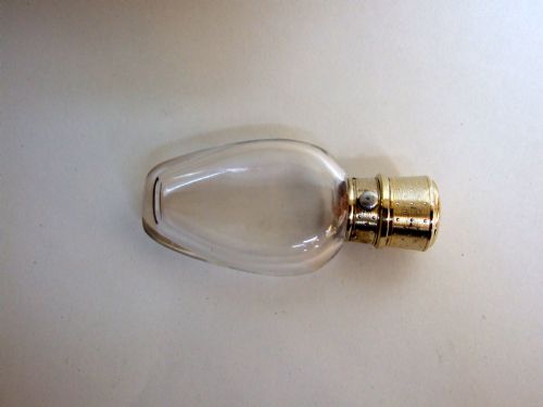 A Gorgeous French Silver Mounted Scent Bottle.